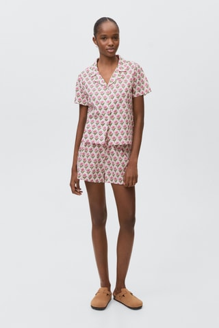 Pack pyjama coton imprimé - Blanc