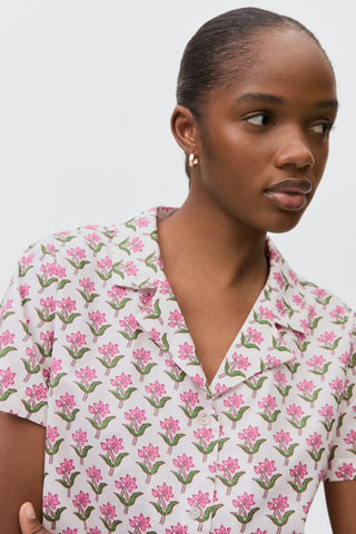 Pack pyjama coton imprimé - Blanc