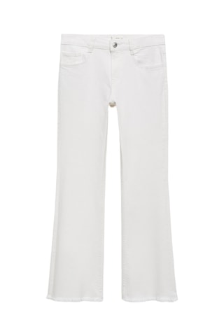 Jean flare ourlet effiloché - Blanc