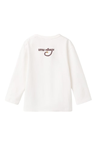 T-shirt imprimé relief - Blanc
