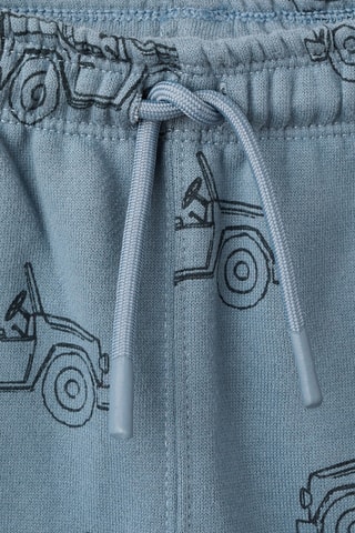 Jogger coton imprimé - Bleu