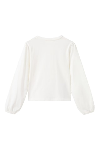 T-shirt coton brillant - Blanc