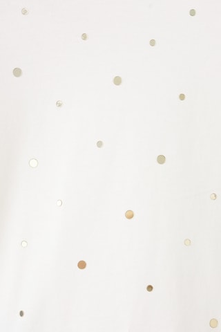T-shirt coton brillant - Blanc