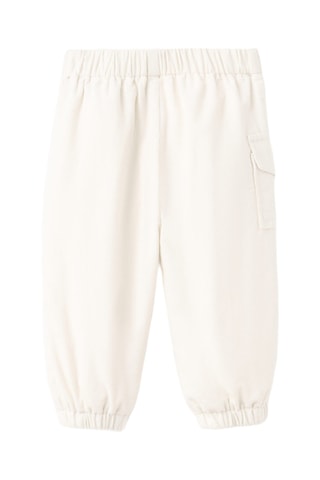Pantalon cargo velours côtelé - Écru