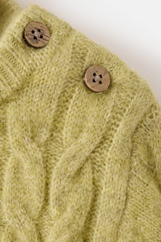 Pull-over maille chevrons - Vert