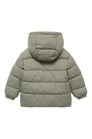 Anorak matelassé boutons - Vert clair