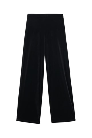 Pantalon droit en velours - Noir