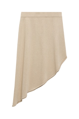 Jupe asymétrique lurex - Doré