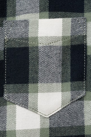 Chemise à carreaux en coton - Bleu marine