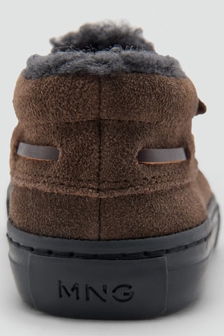Chaussures cuir Velcro - Marron