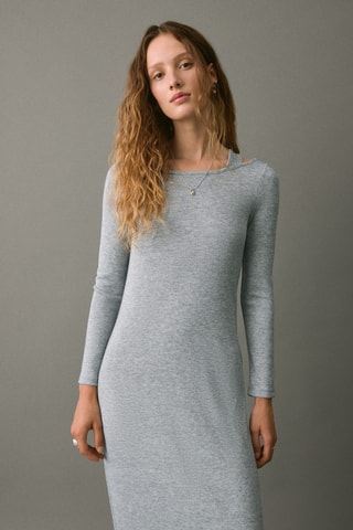 Robe longue cut-out - Gris