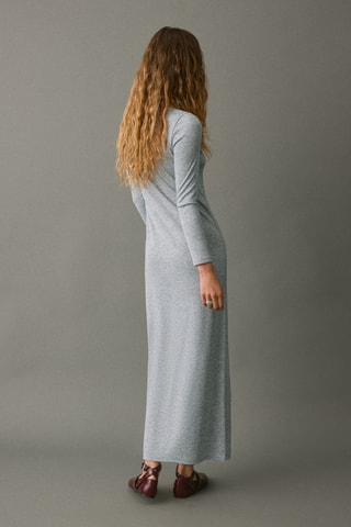 Robe longue cut-out - Gris