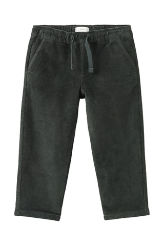Pantalon droit velours côtelé - Kaki