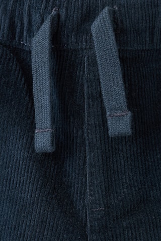 Pantalon droit velours côtelé - Bleu marine