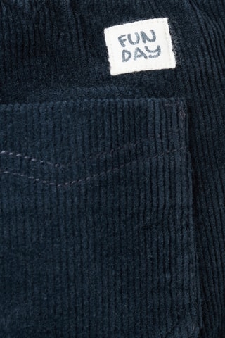 Pantalon droit velours côtelé - Bleu marine