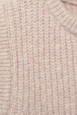 Gilet maille côtelée - Marron