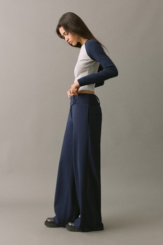 Pantalon droit - Bleu marine