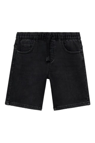 Bermuda jean cordon - Noir