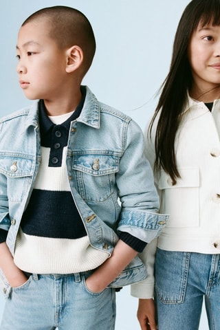 Blouson en jean - Bleu