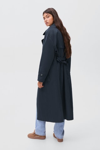 Trench classique ceinture - Bleu marine