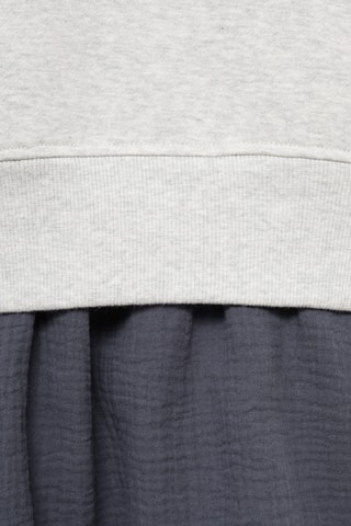 Robe Sweat-shirt combinée - Gris clair