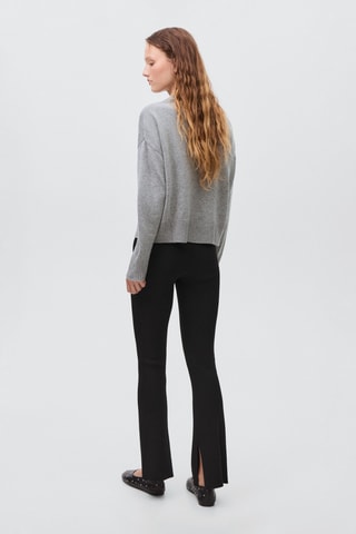 Pantalon flare côtelé - Noir