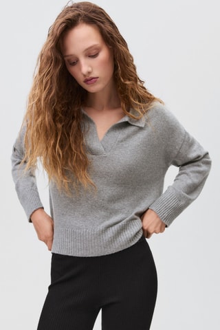 Pantalon flare côtelé - Noir