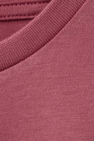 T-shirt texturé brodé - Rouge