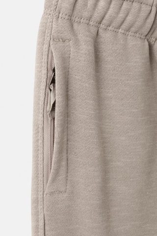 Jogging coton taille élastique - Marron