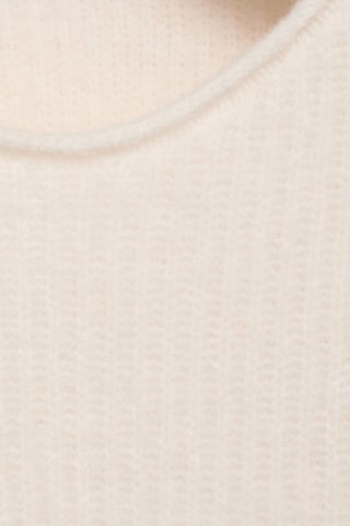 Pull-over maille côtelée - Beige