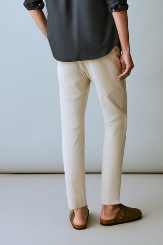 Pantalon chino coton - Gris