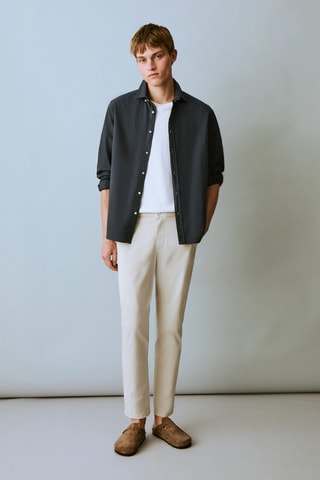 Pantalon chino coton - Gris