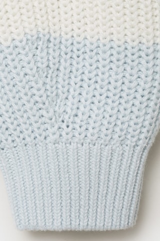Pull-over en maille à rayures - Blanc