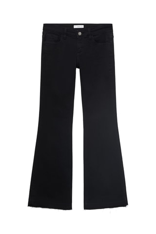 Jean flare taille basse - Noir