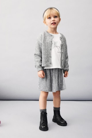 T-shirt coton étoiles - Blanc