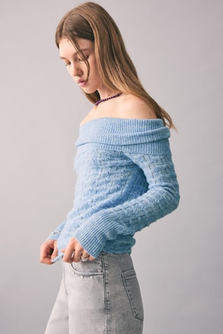 Pull bustier - Bleu