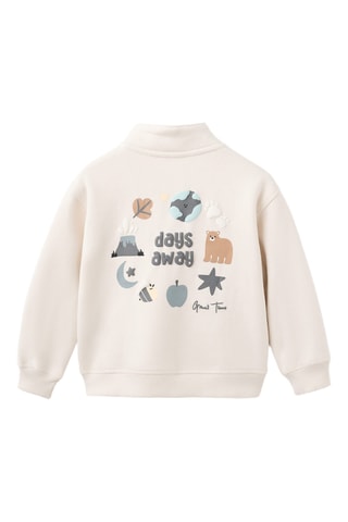Sweat-shirt imprimé ours - Gris