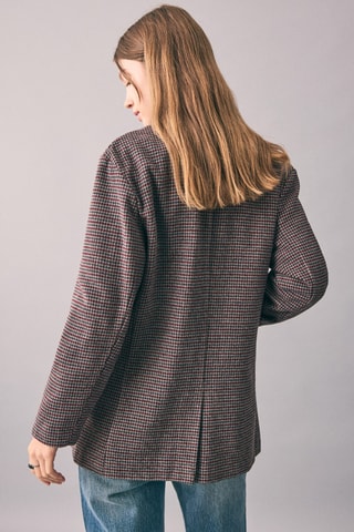 Blazer carreaux pied-de-poule - Gris