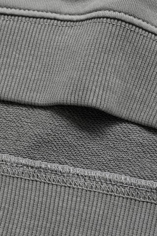Sweat-shirt coton imprimé - Gris