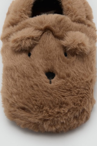 Chaussons ours - Marron