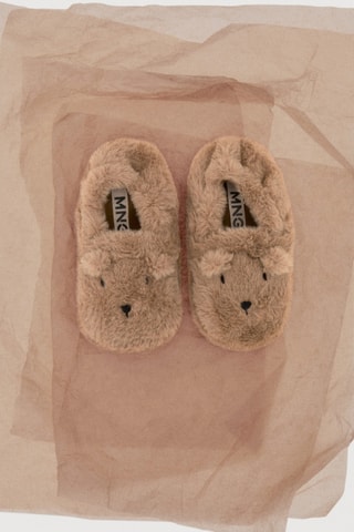 Chaussons ours - Marron