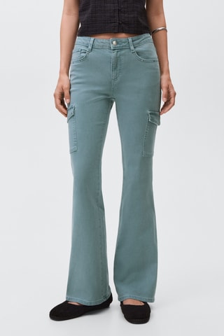 Jean cargo flare - Bleu
