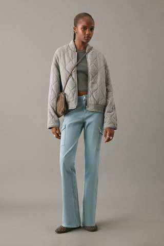 Jean cargo flare - Bleu