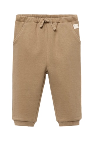 Jogging coton cordon - Marron