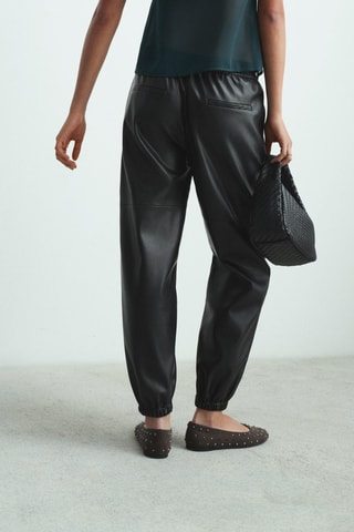 Pantalon jogger polyester - Noir