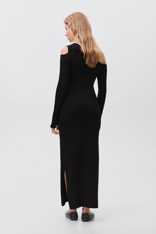 Robe asymétrique cut-out - Noir