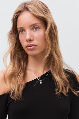 Robe asymétrique cut-out - Noir