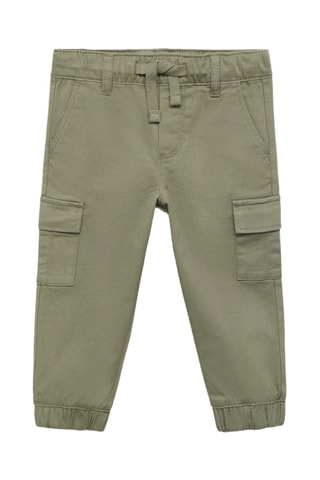Pantalon cargo coton - Kaki