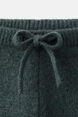 Pantalon en maille à nœud - Vert