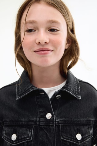 Blouson en jean essentiel - Noir